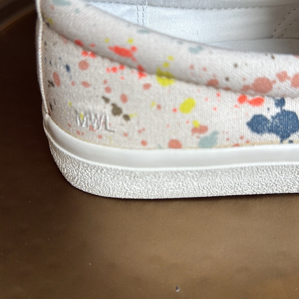 Madewell Sidewalk Slip-On Sneakers in Paint Spattered Recycled Canvas - Picture 3 of 15